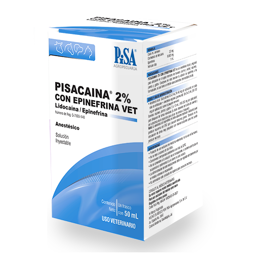 PISACAINA 2% C/EPINEFRINA VET. 50 ml.