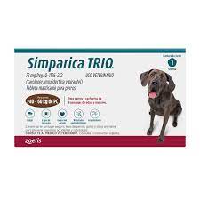 SIMPARICA TRIO BROWN 40.1-60KG C/1 TAB.