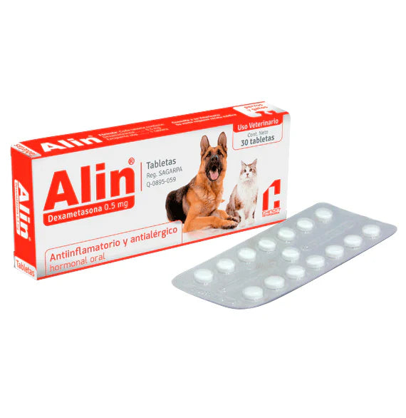 ALIN TABS. 0.5 MG C/30 VET.