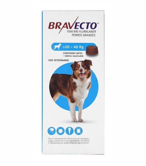 BRAVECTO 20-40KG  1000 MG (3 MESES)