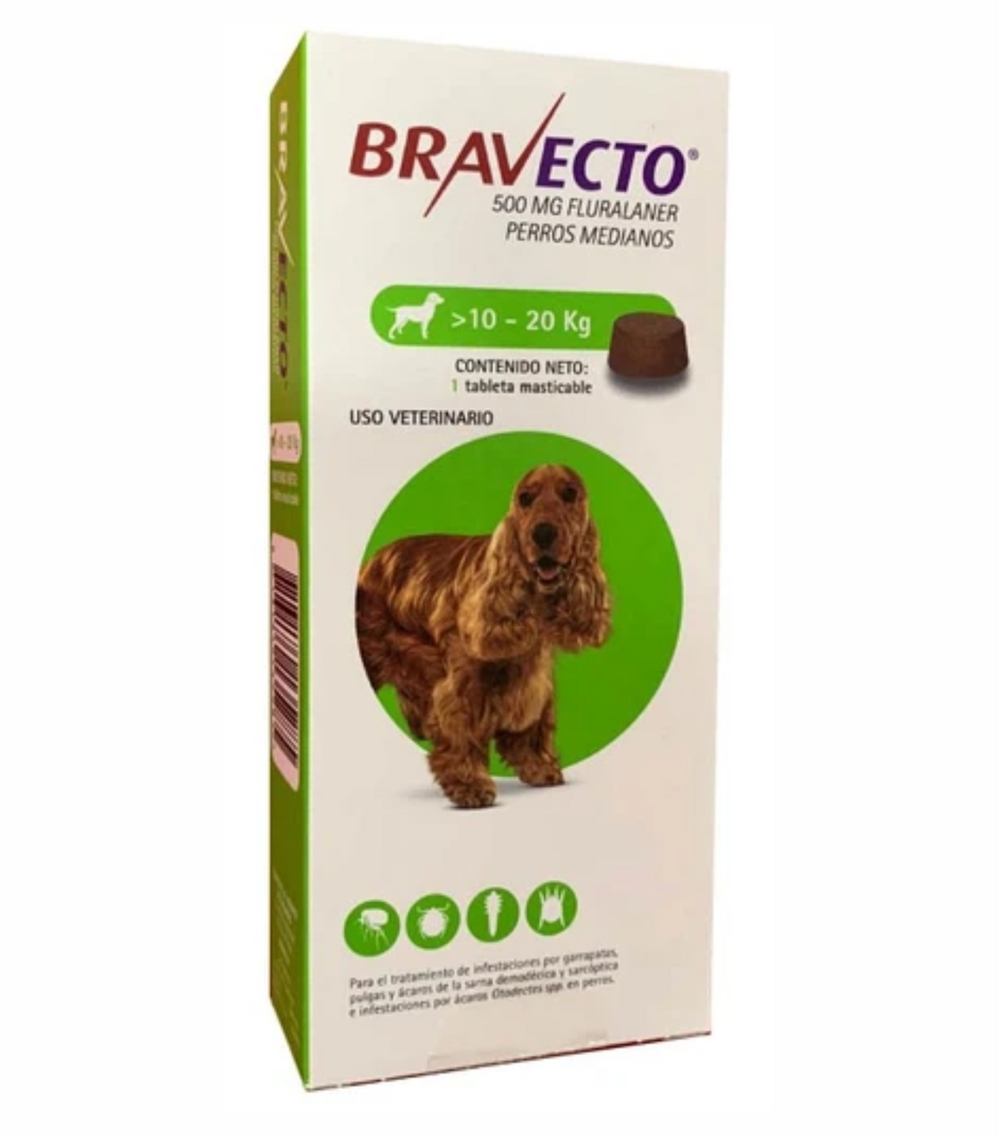 BRAVECTO 10-20KG  500 MG (3 MESES)