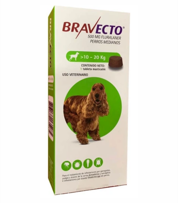 BRAVECTO 10-20KG  500 MG (3 MESES)