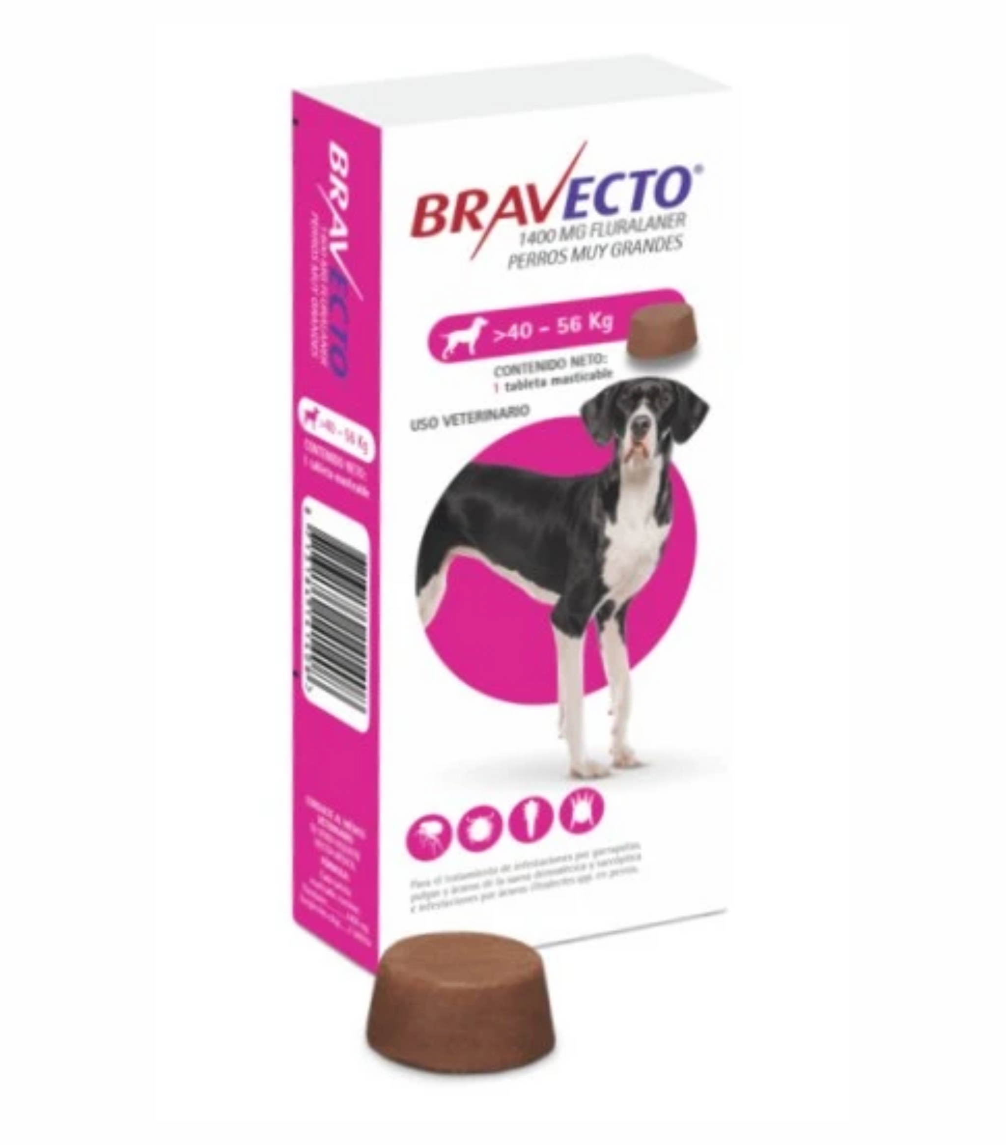 BRAVECTO 40-56KG  1400 MG (3 MESES)