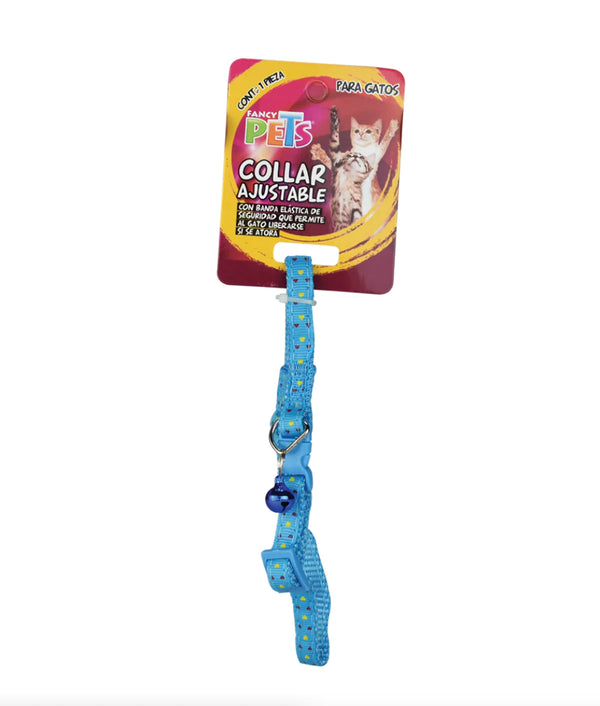 COLLAR DE NYLON CON CASCABEL PARA GATO