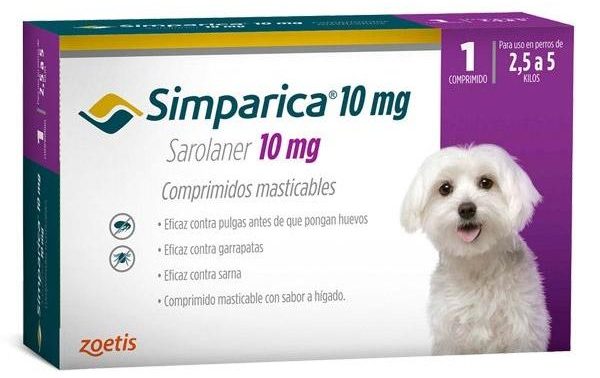 SIMPARICA 10 MG ( 2.5-5 KG ) 1TAB