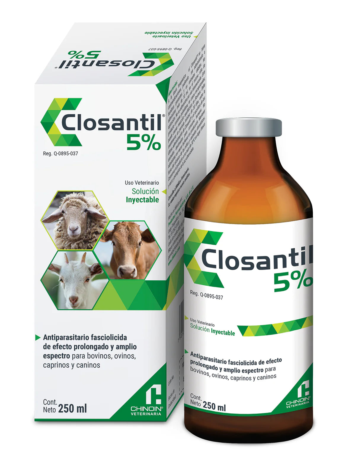 CLOSANTIL 5% SOL INY 250 ML. VET
