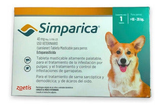 SIMPARICA 40 MG 1 TAB (10kg a 20kg)