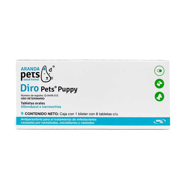 DIRO PETS PUPPY 8 TABS DE 350 MG
