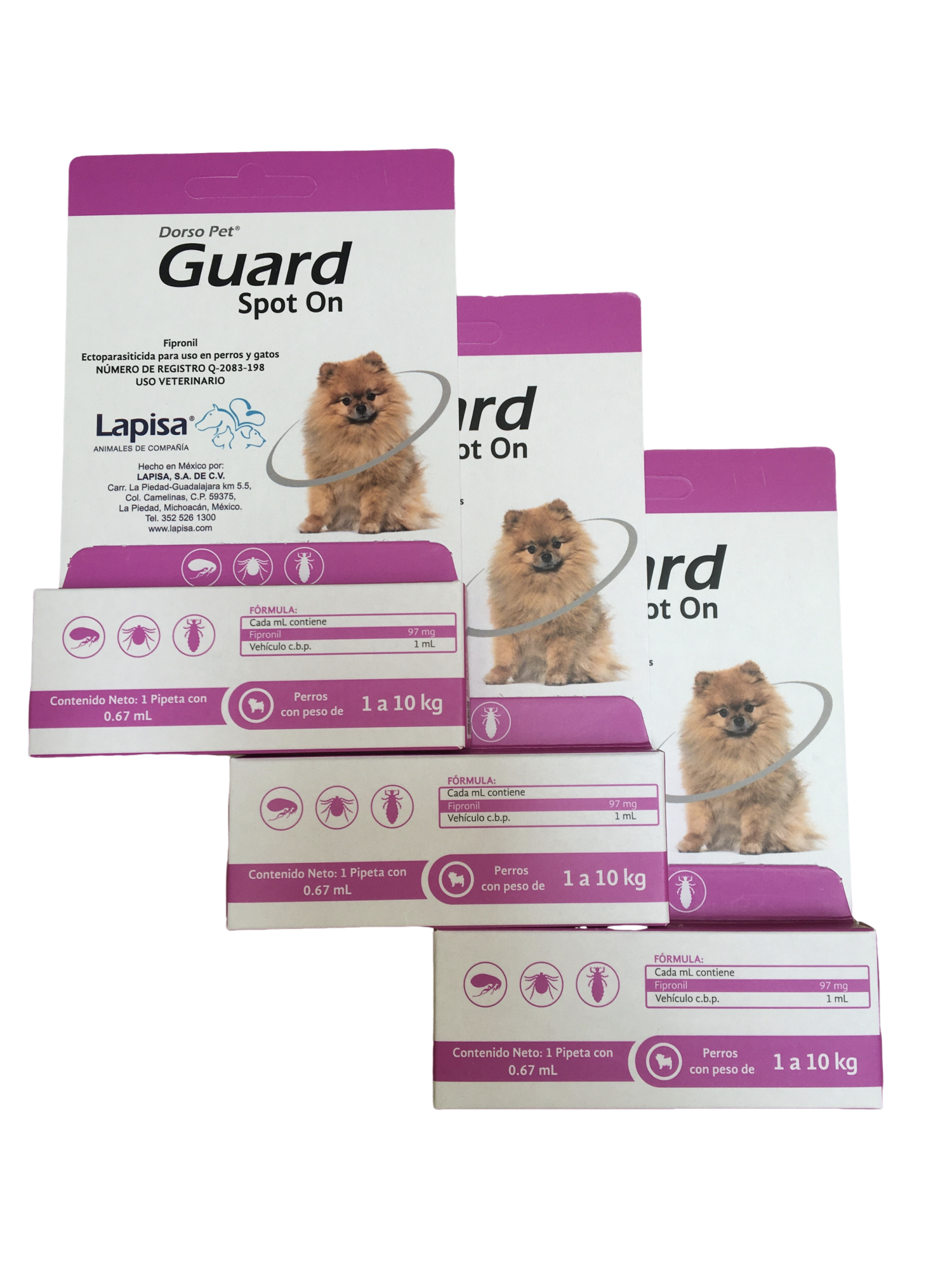 DORSO PET GUARD SPOT ON 1 PIPETA .67 ML