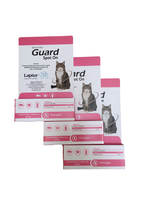 DORSO PET GUARD SPOT ON 1 PIPETA .5 ML G