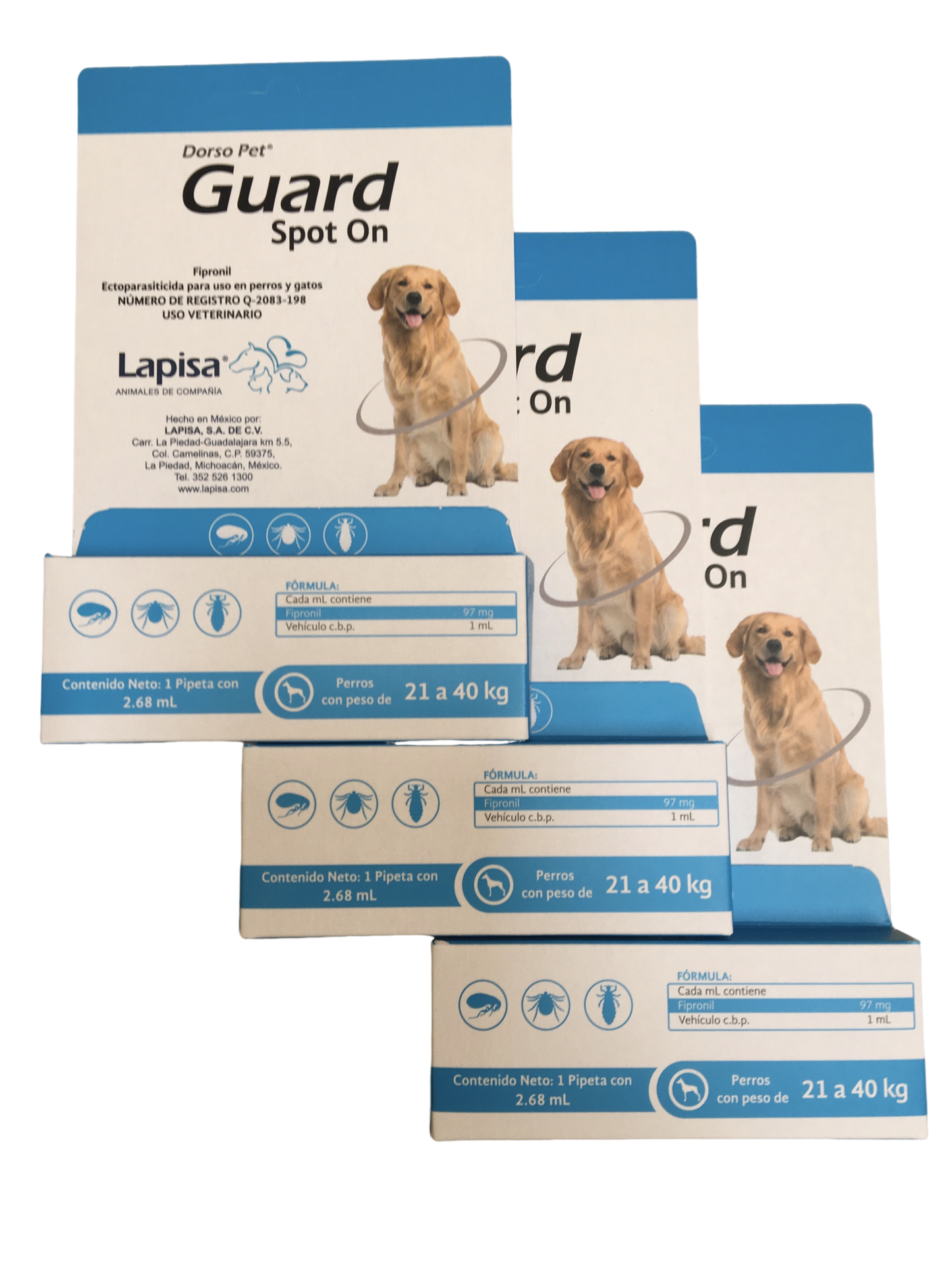DORSO PET GUARD SPOT ON 1 PIPETA 2.68 ML