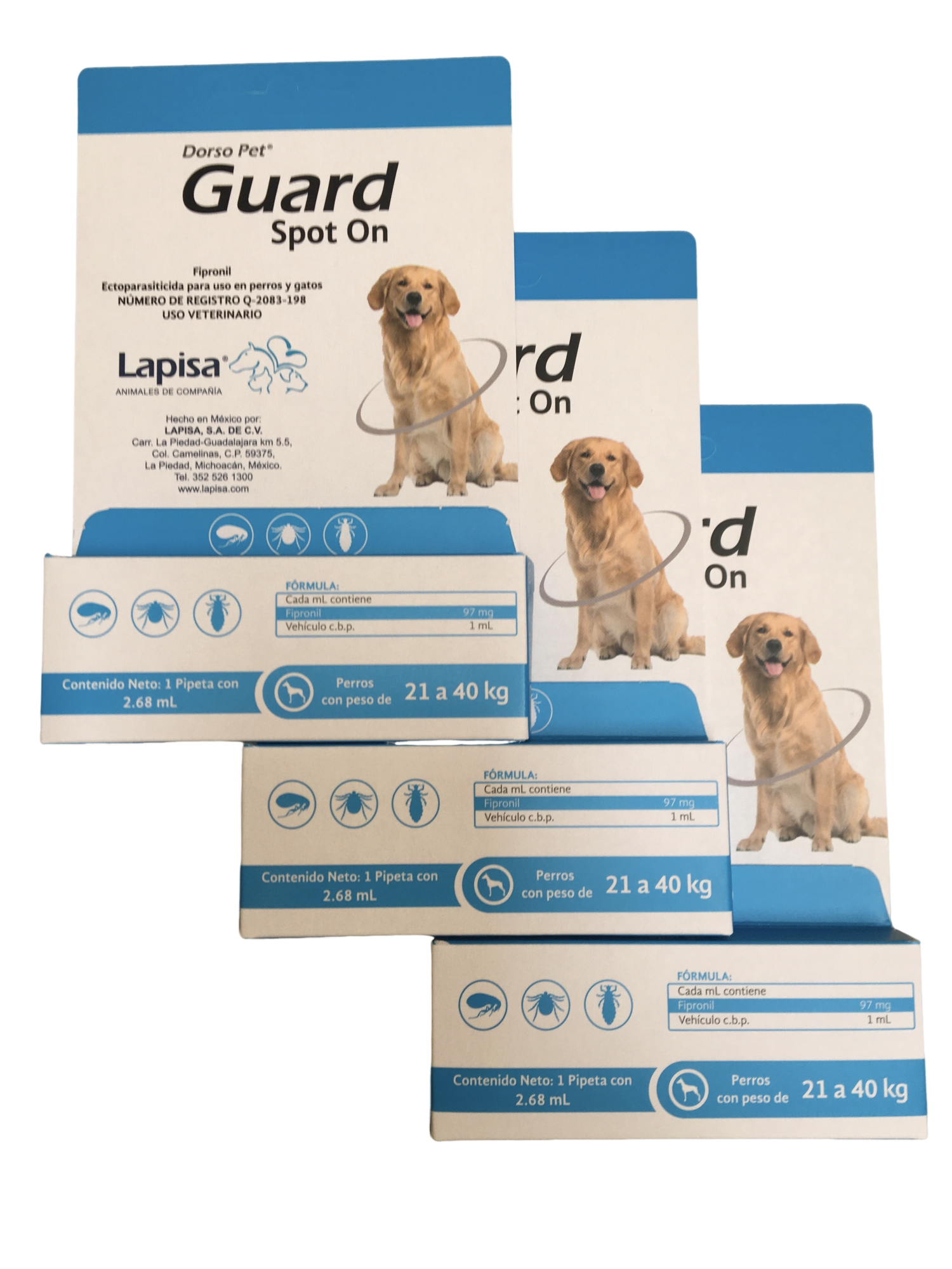 DORSO PET GUARD SPOT ON 1 PIPETA 2.68 ML