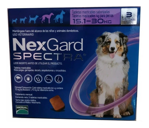 NEXGARD SPECTRA GDE (15.1-30kg) C/3 TAB