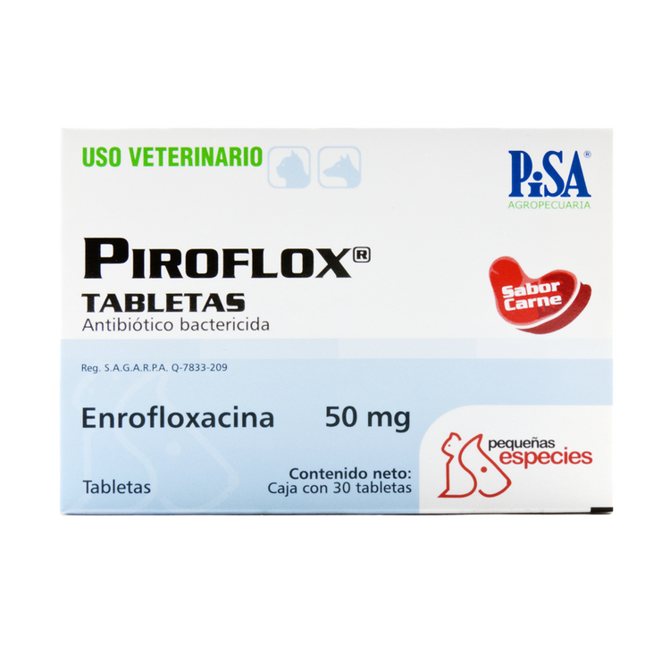 PIROFLOX TABLETAS 50 MG c/30 tabletas
