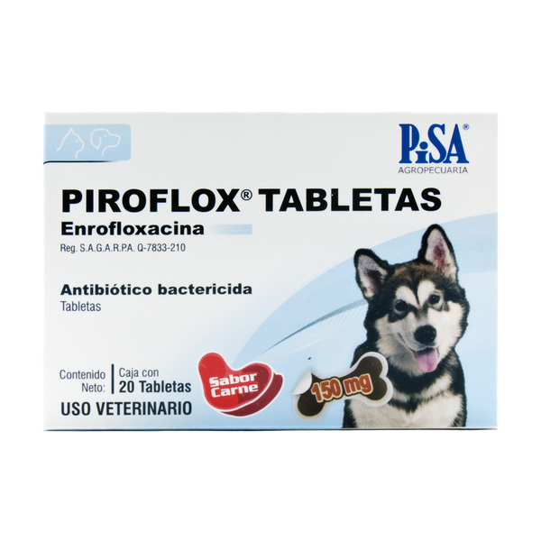 PIROFLOX TABLETAS 150mg c/20 tabletas