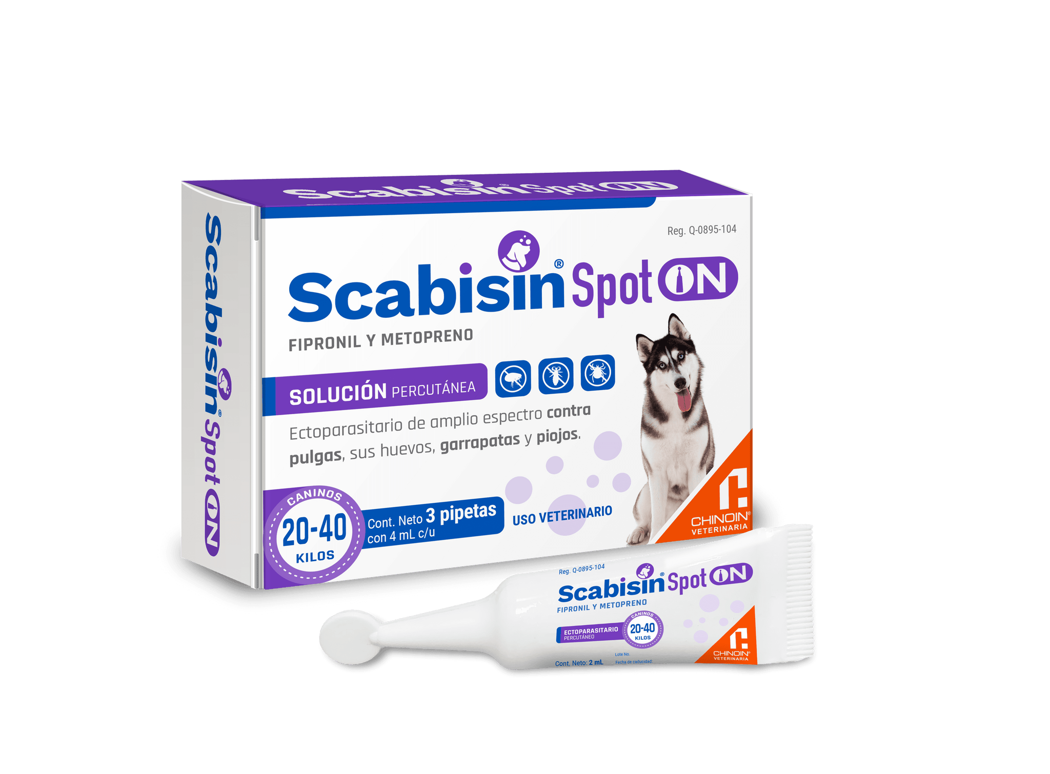 SCABISIN SPOT ON SOL 4.0ML 20 A 40KG C/3