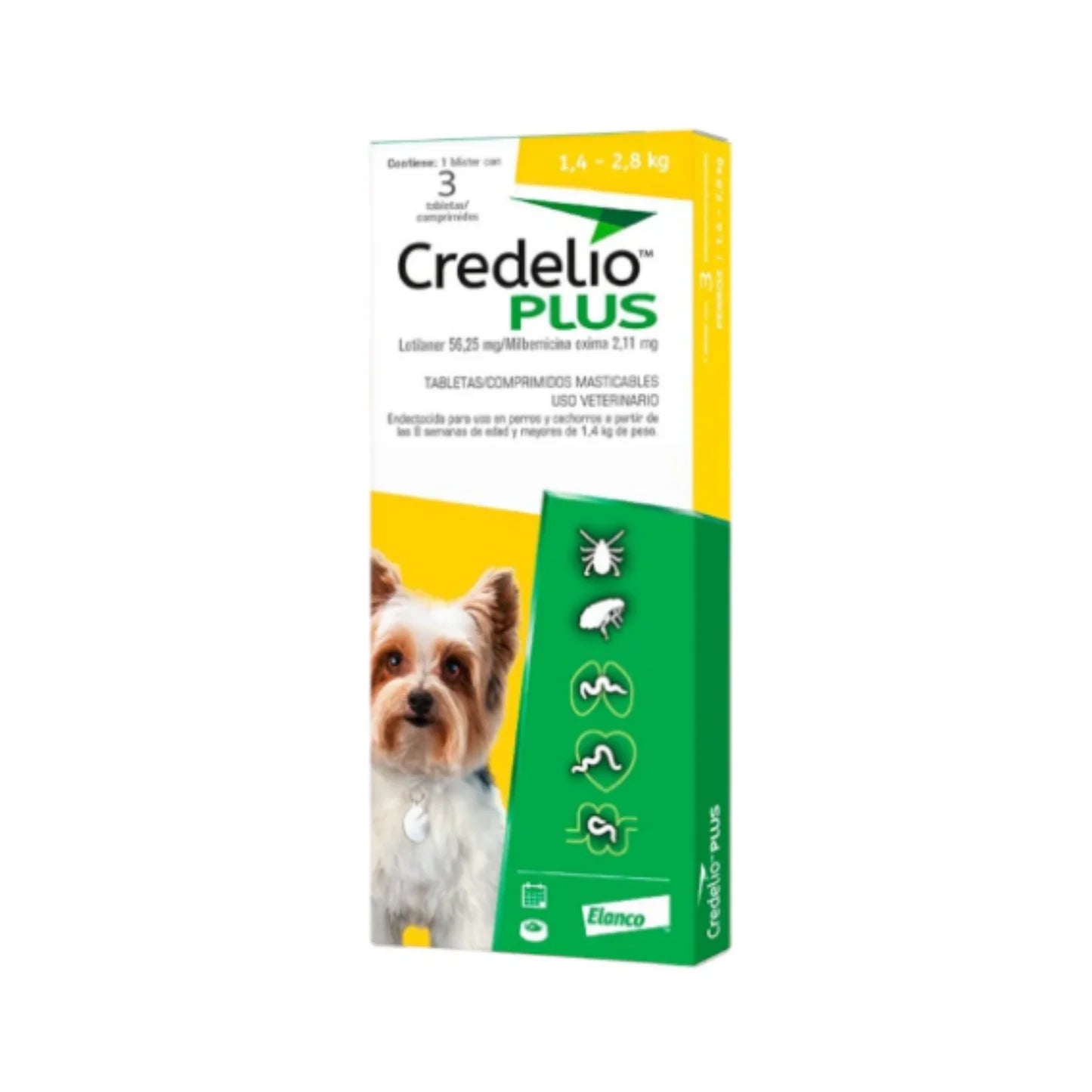 CREDELIO PLUS TAB 56.25 MG 1.4-2.8kg C/1