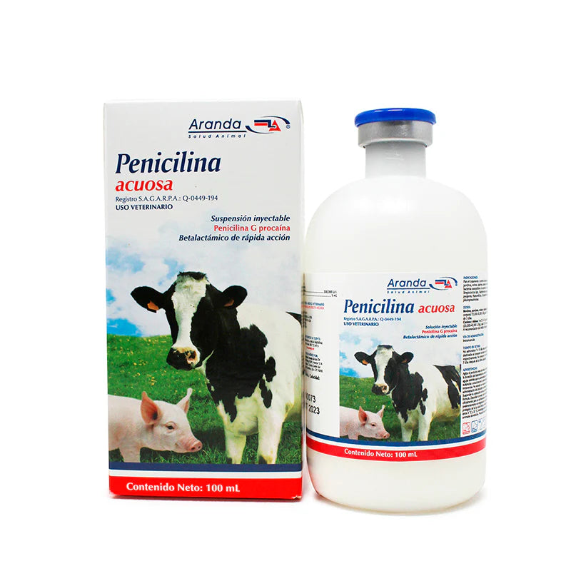 PENICILINA ACUOSA 30 MUI 100 ml.