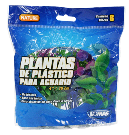 Planta de plástico para acuario