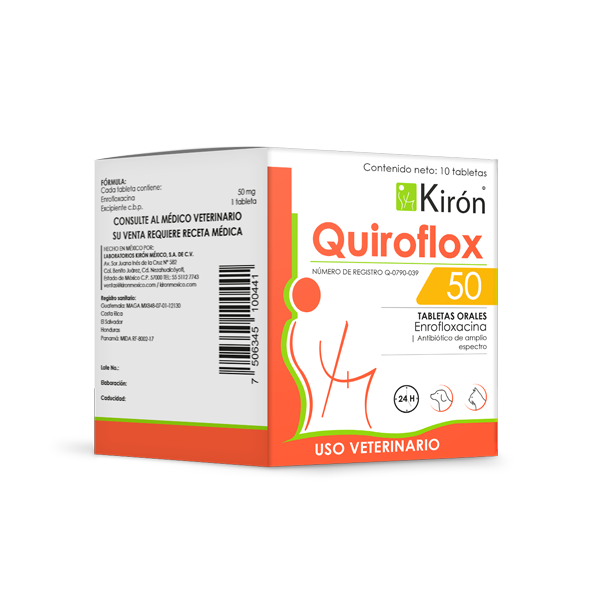 QUIROFLOX 50 10 TABLETAS