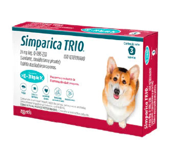 SIMPARICA TRIO 10.1 A 20 KG 24 MG C/3 TAB