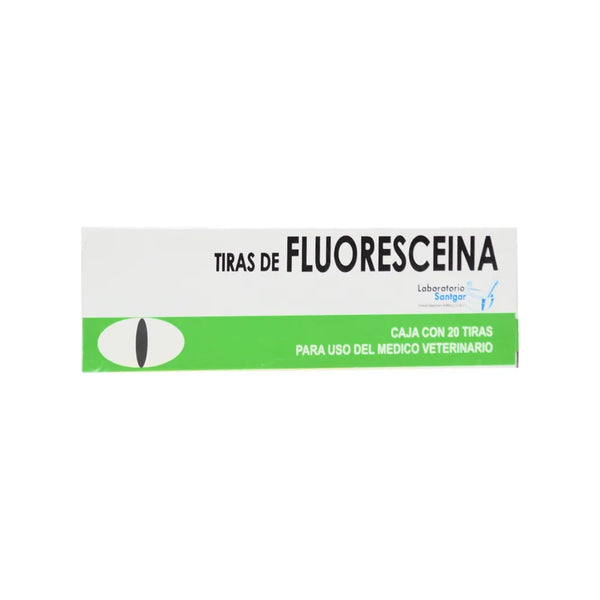 TIRAS FLUORESCEINA 20 PZAS