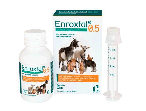 ENROXTAL SOL. ORAL 0. 5% 60 ML VET.