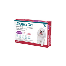 SIMPARICA TRIO PURPLE 2.5-5KG 6 MG C/1 TAB.