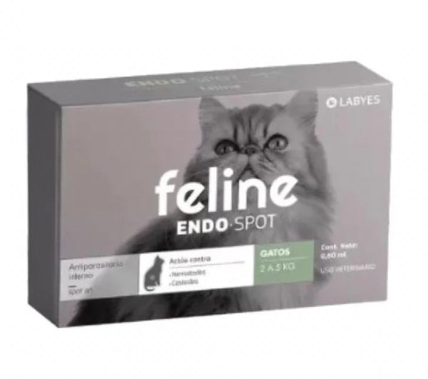 FELINE ENDOSPOT 2.1 A 5KG 0.80 ML.