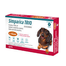 SIMPARICA TRIO CARAMEL 5.1-10KG 12 MG C/1 TAB.