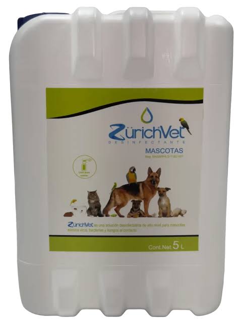ZURICHVET DESINFECTANTE MASCOTAS 5 Lt