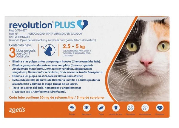 REVOLUTION PLUS NARANJA 2.5 a 5 KG C/3