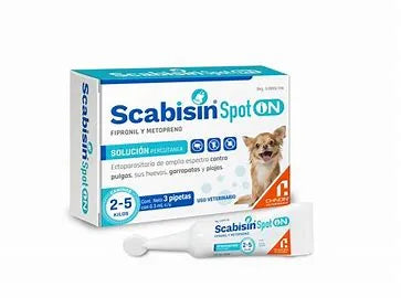 SCABISIN SPOT ON SOL 0.5 ML. 2 A 5KG C/3
