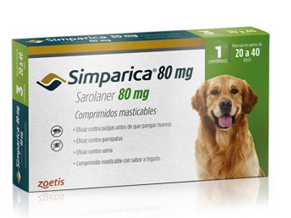 SIMPARICA 80 MG 1 TAB (20kg a 40kg)