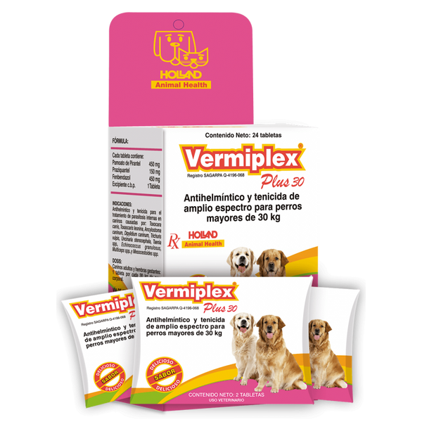 VERMIPLEX PLUS 30 c/24 Tab.