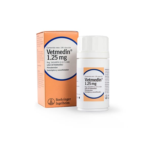 VETMEDIN 1.25 MG C/100 CAPSULAS