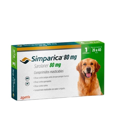 SIMPARICA 80 MG ( 20-40 KG ) 1TAB