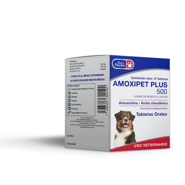 AMOXIPET PLUS TABS 500 MG C/14 TABS