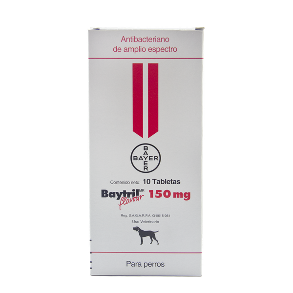 BAYTRIL TAB FLAVOUR 10 TAB / 150 MG