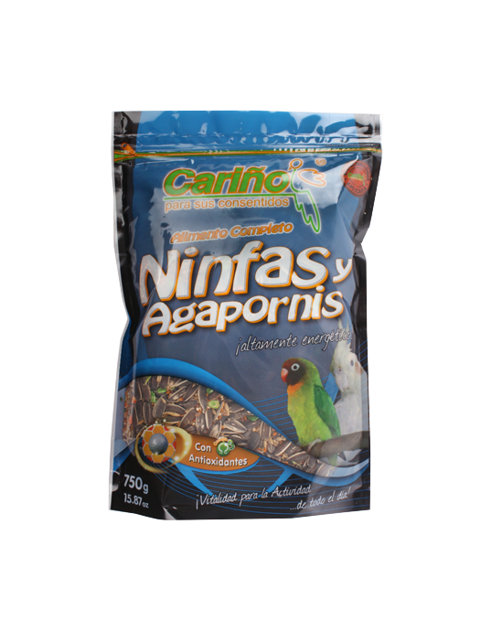 ALIMENTO COMPLETO NINFAS Y AGAPORNIS 750 GR