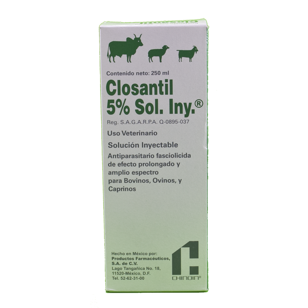 CLOSANTIL 5% SOL INY 100 ML VET