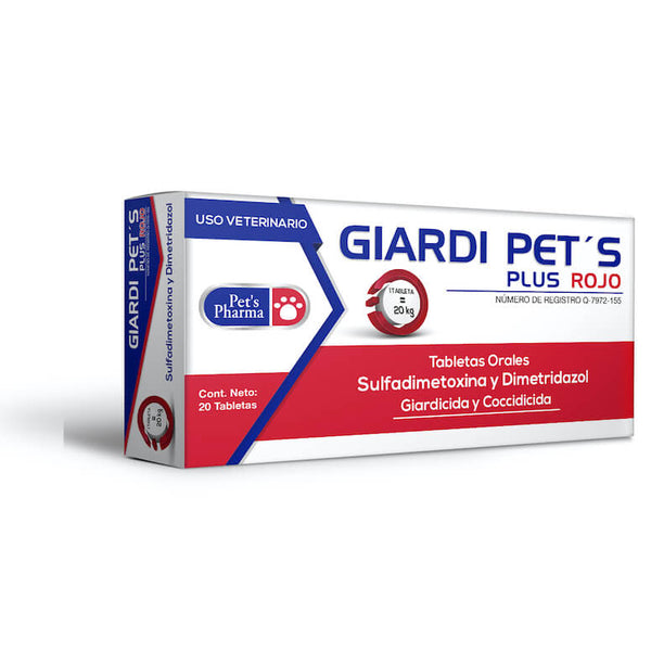 GIARDI PET'S ROJO C/20 TAB