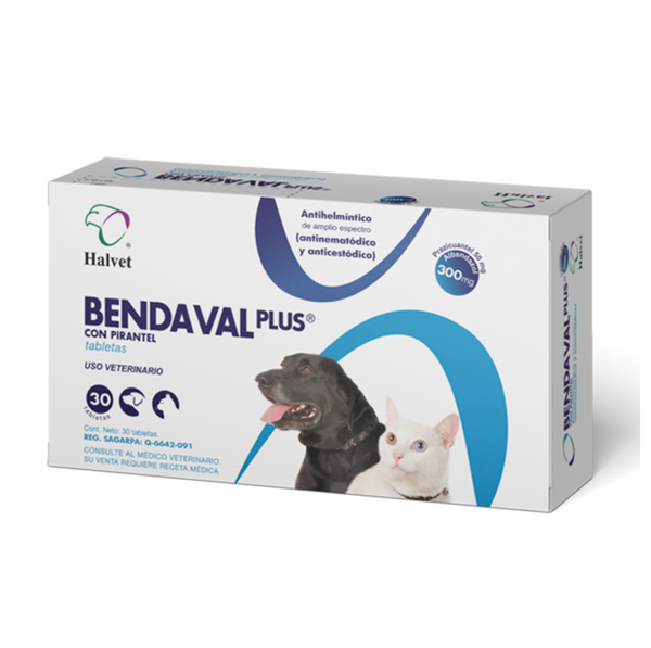 BENDAVAL PLUS CON PIRANTEL 30 TABS
