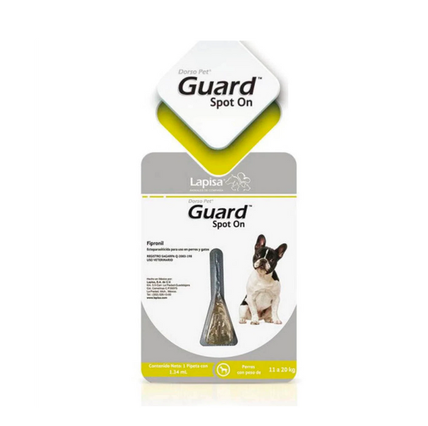 DORSO PET GUARD SPOT ON 1PIPETA 1.34ML