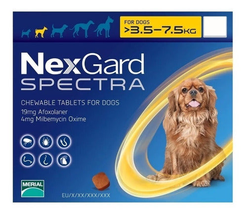 NEXGARD SPECTRA S 3.6 - 7.5 KG 1 TAB