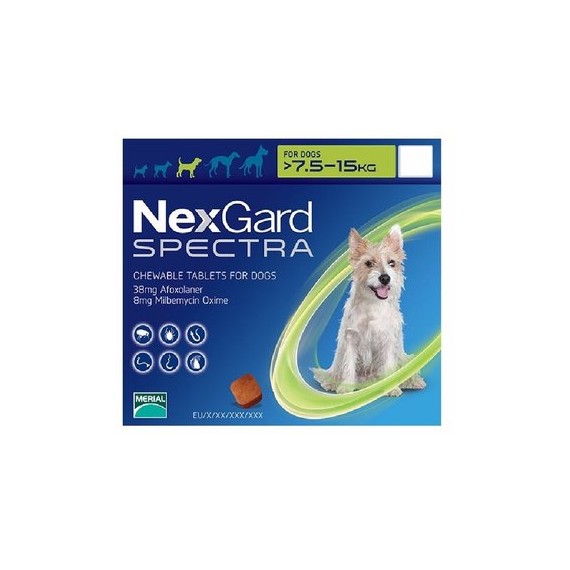 NEXGARD SPECTRA S 7.6 - 15 KG 1TAB