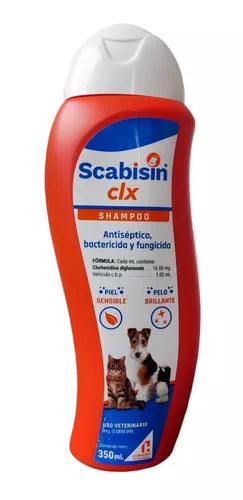 SHAMPOO SCABISIN CLX CHINOIN PARA PERROS Y GATOS 350 ML