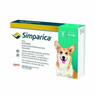 SIMPARICA 40 MG 3TAB(10kga20kg)
